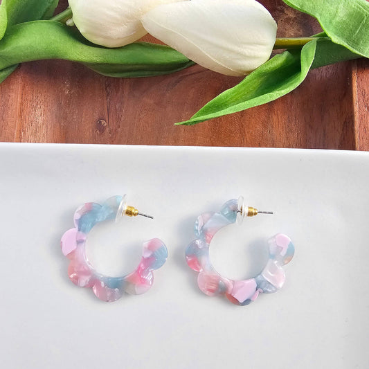 Flora Hoops - Secret Garden // Jewelry, Earrings, Flower