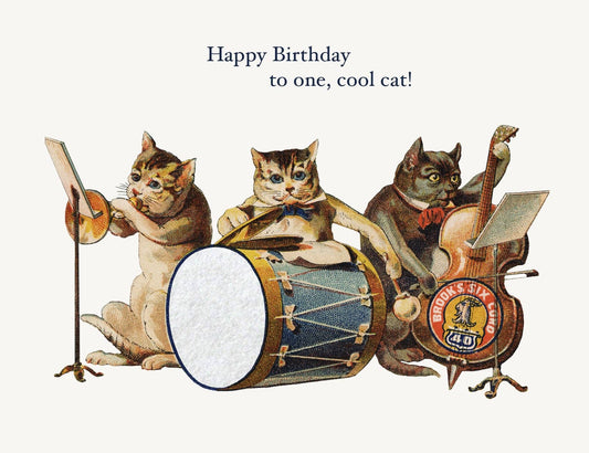 Happy Birthday To One Cool Cat Greeting Card