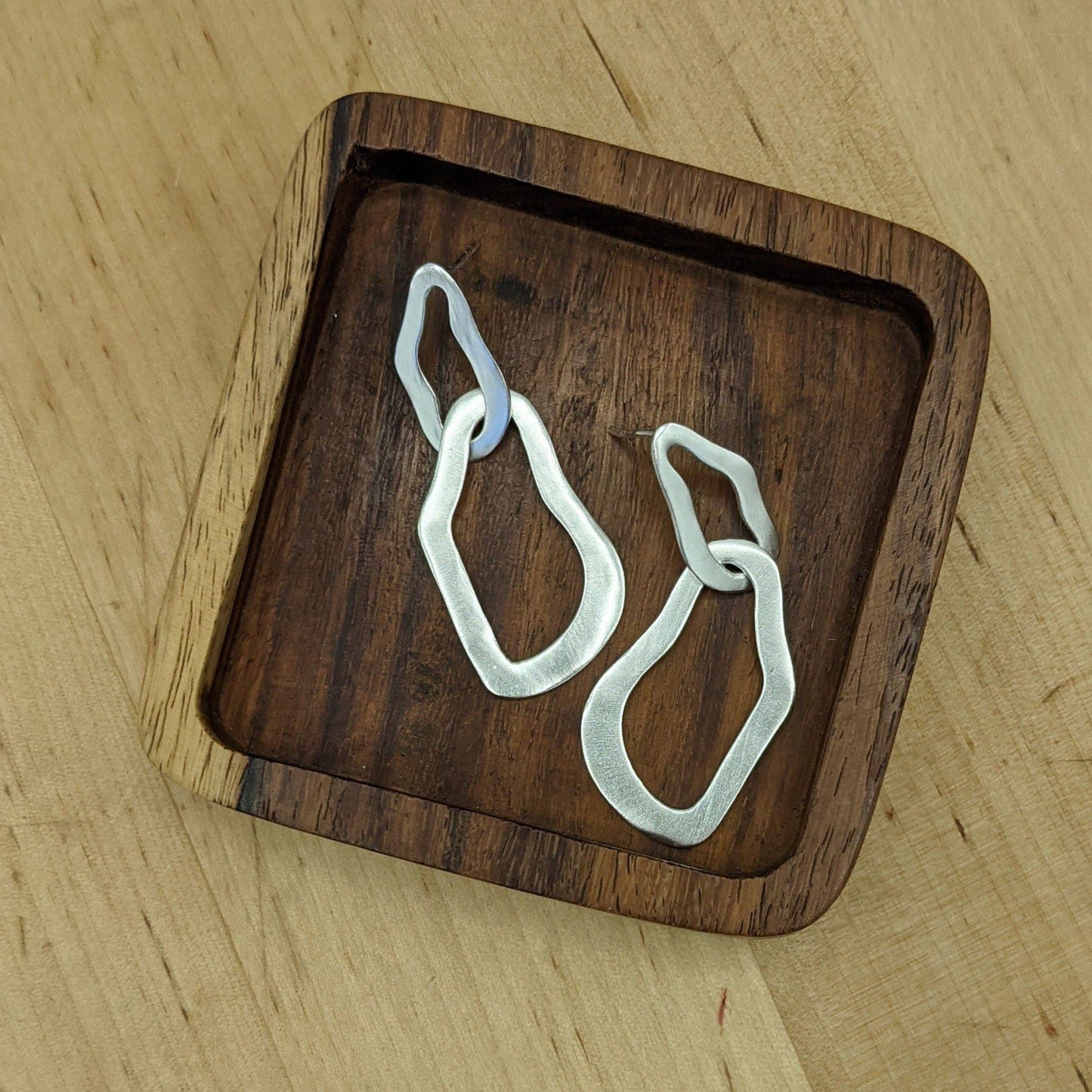 Organic Link Earrings