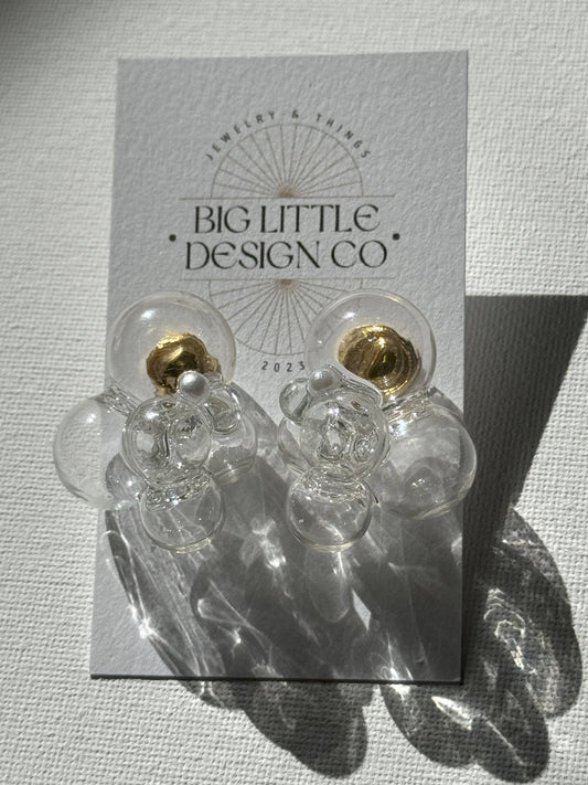 Glass Bubble Earrings - The Ivan