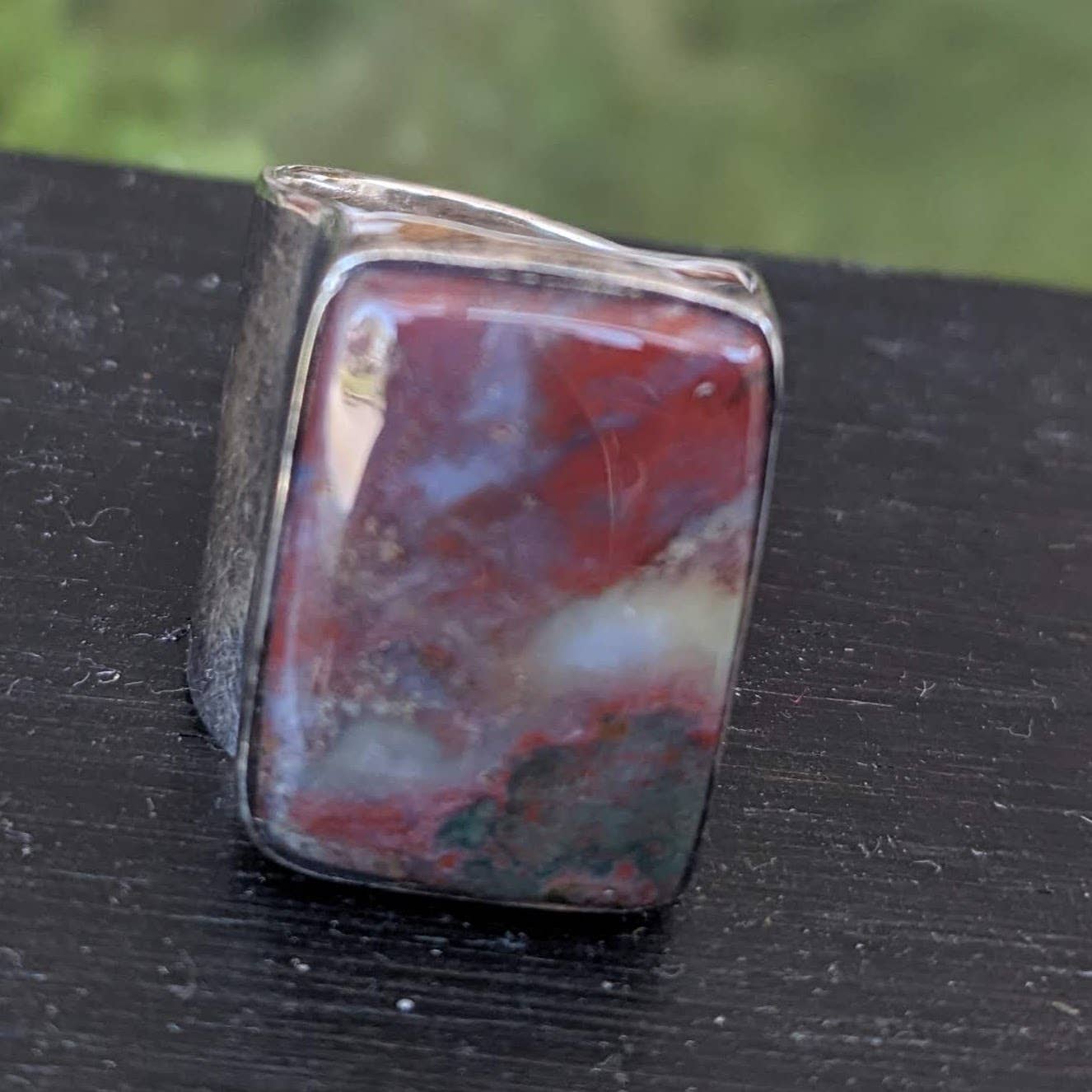 Bloodstone Cuff Ring