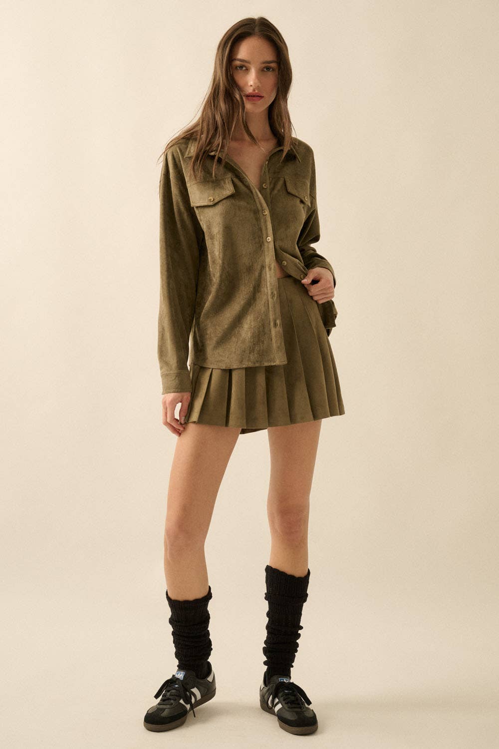 Mossy Button-Up Shacket