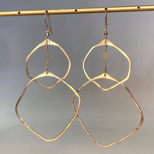 Double Organic Circle Hoops