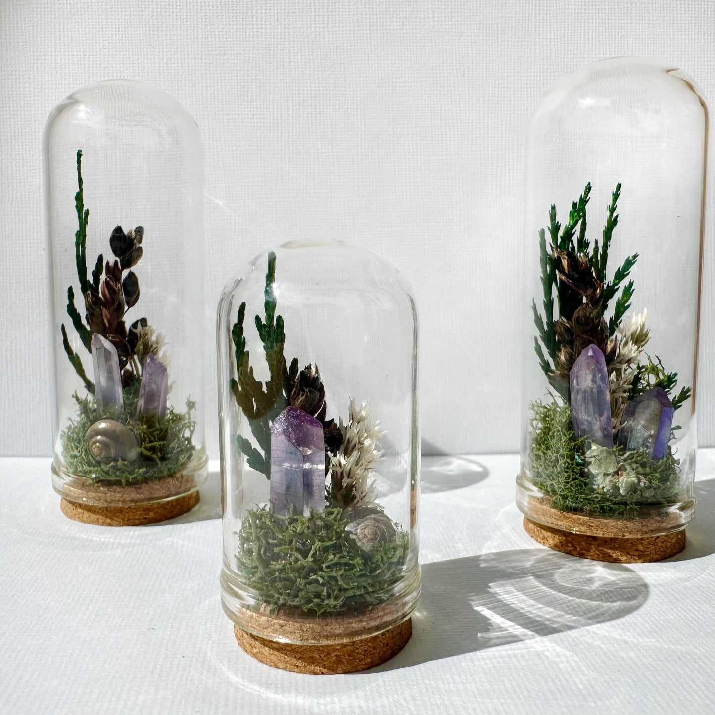 Starlight Crystal Fairy Garden Mini Floral Terrarium