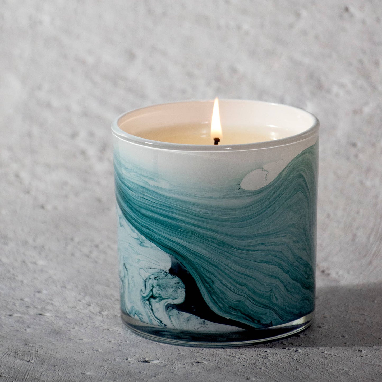 Orchid & Cedar Swirl Glass Candle
