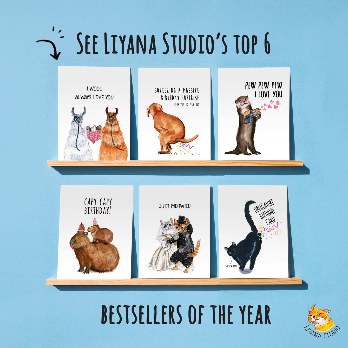 Wiener HBD Party Balloons - Funny Birthday Card