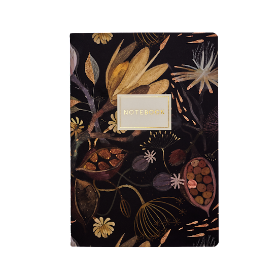 Night Flowers Notebook – Art Cloth & Craft