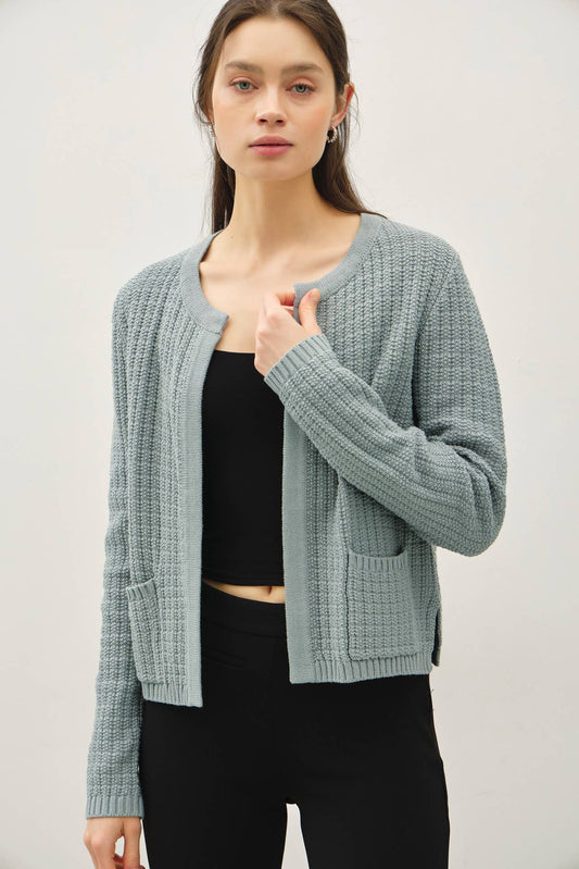 Eloise Open Front Cardigan