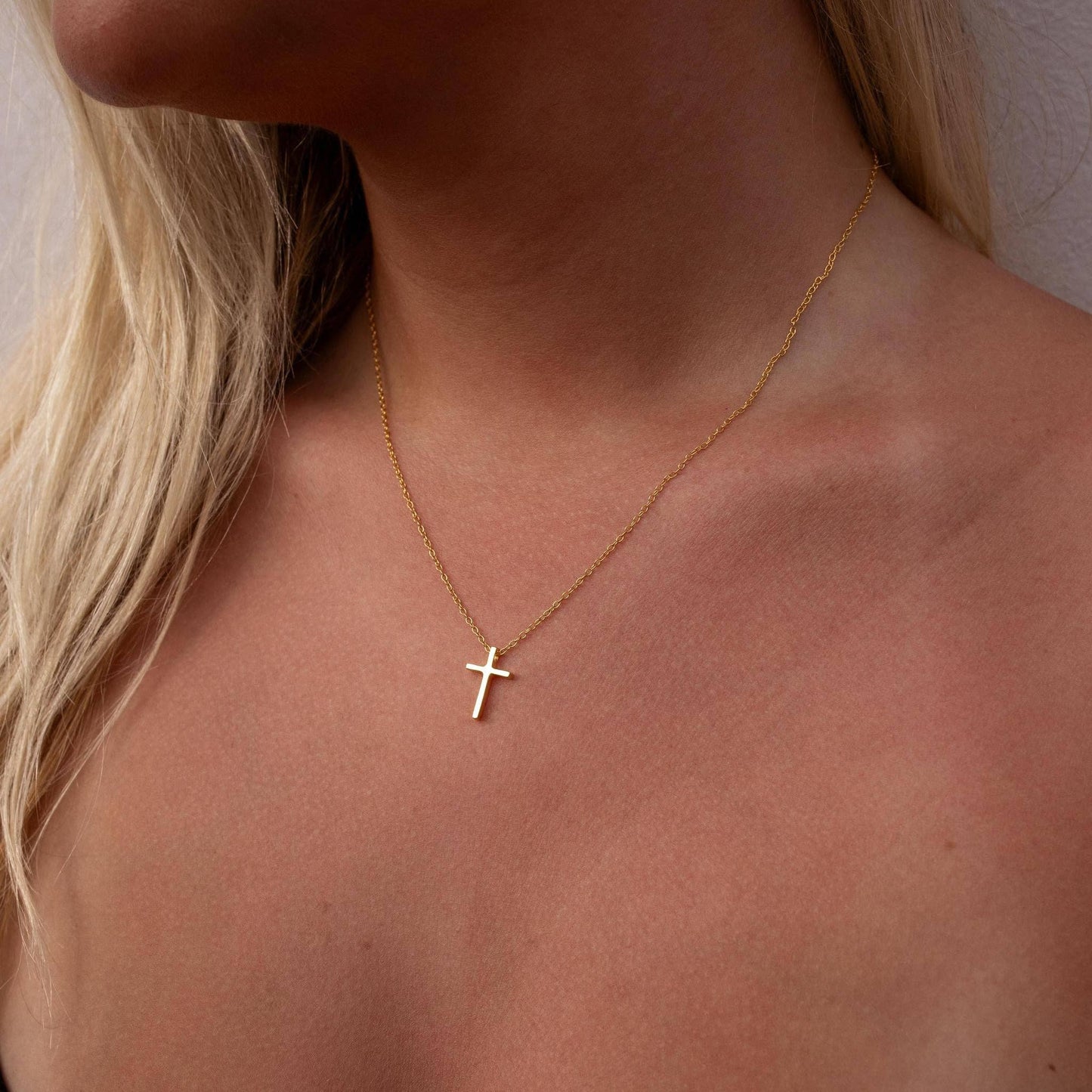 Cross Necklace - Gold