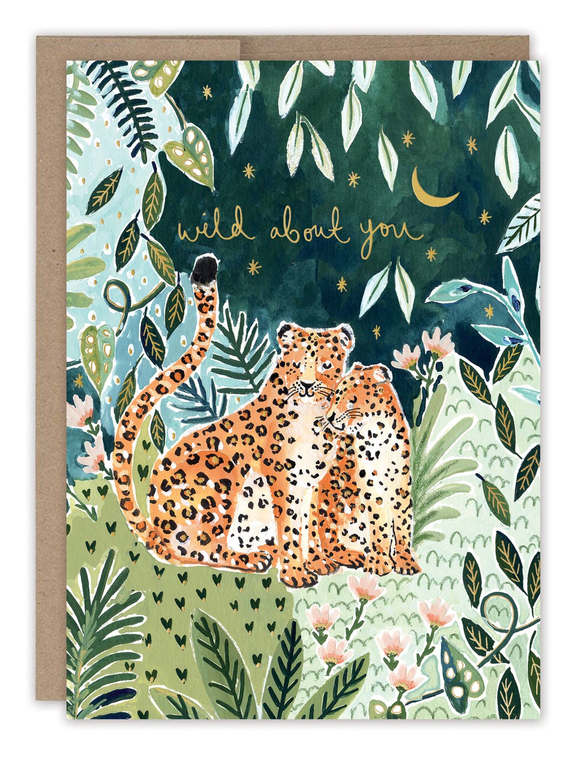 Leopard Couple Anniversary Card – Art Cloth & Craft