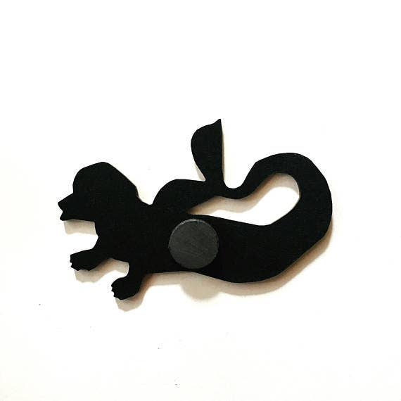 Dachshund Mermaid Laser Cut Wood Magnet