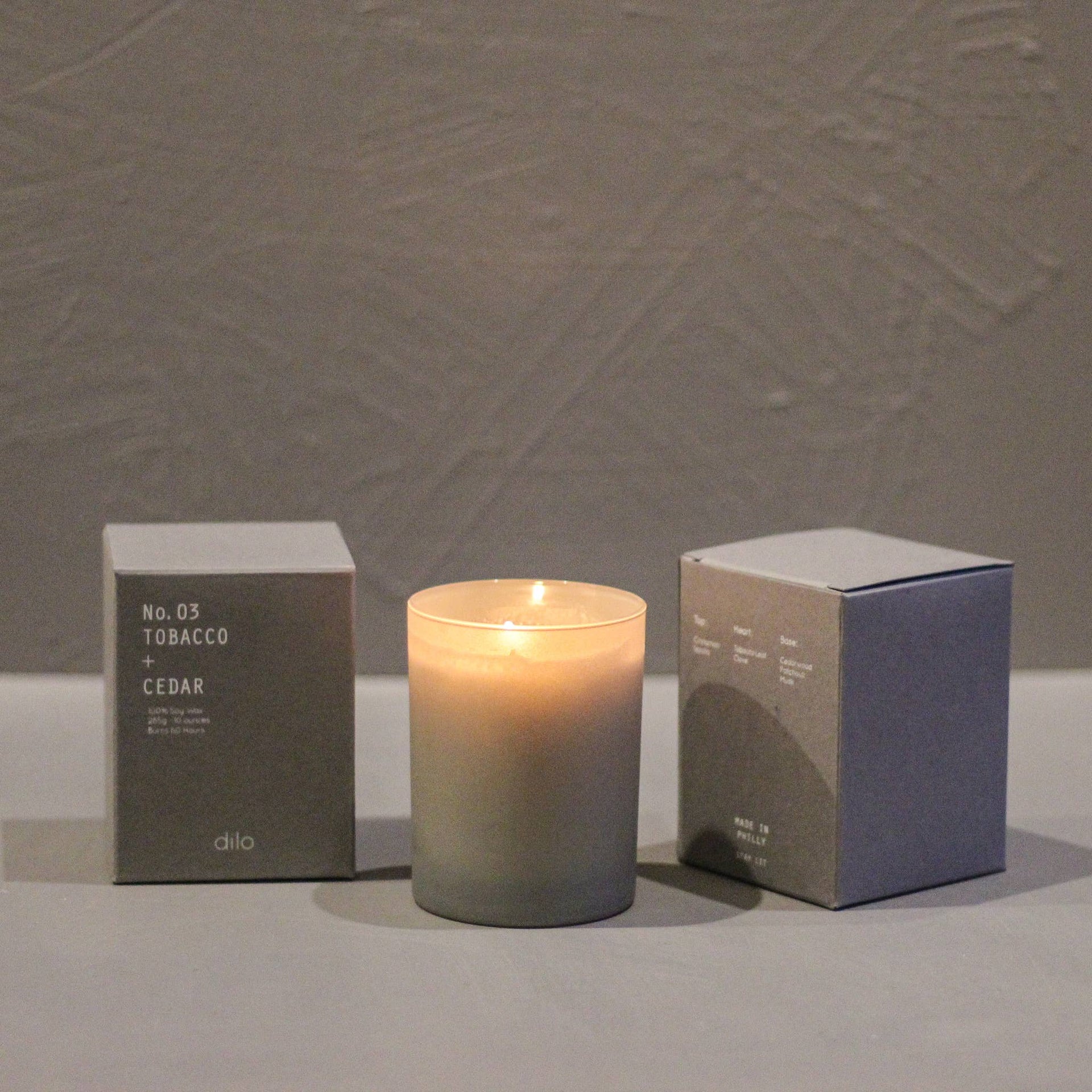 No.03 Tobacco + Cedar Candle – Art Cloth & Craft