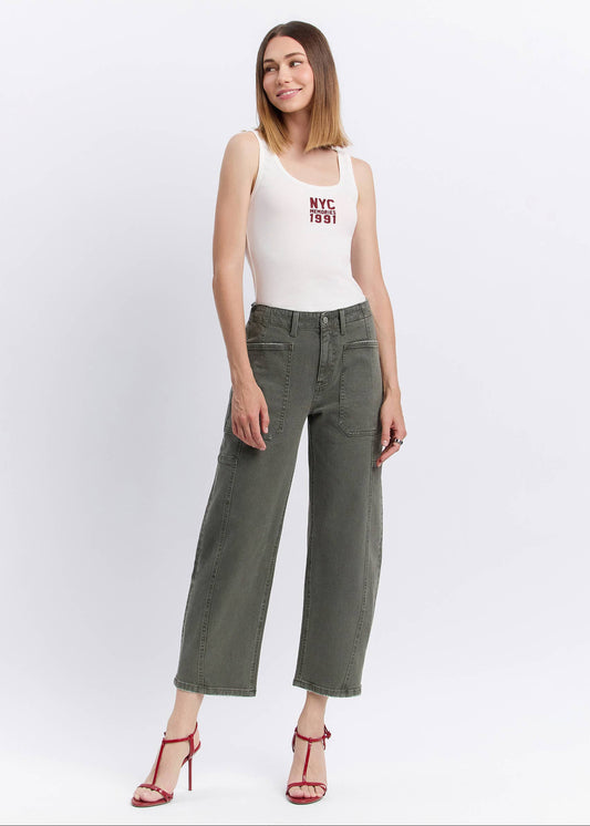 FLYING MONKEY Olivia High Rise Barrel Jean