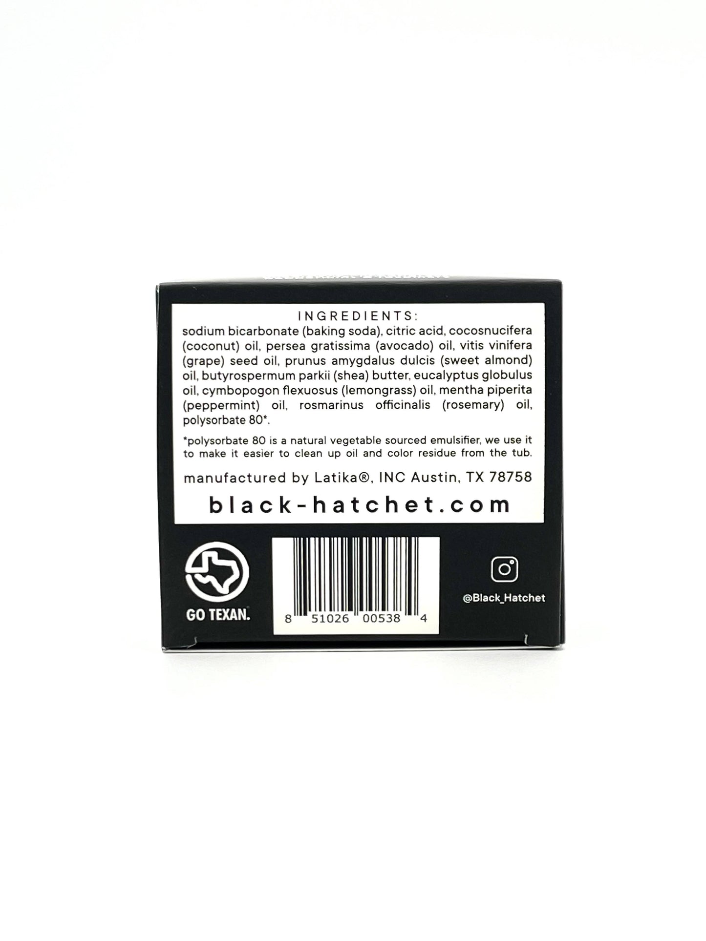Black Hatchet Bath Bomb  | Gift for Men