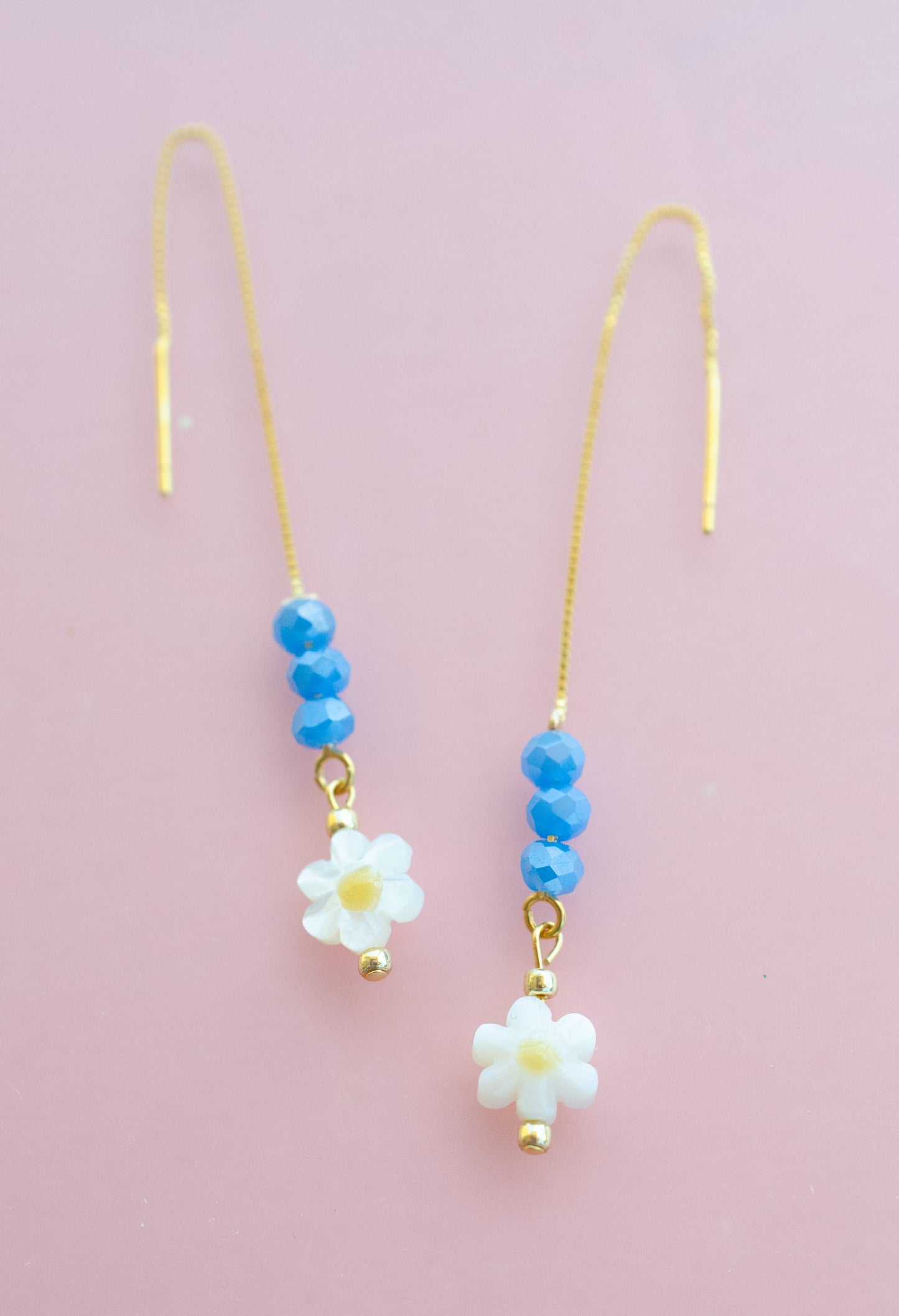 Flower Threader Earrings