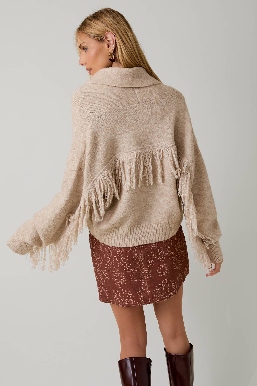 Fringe Sweater Cardigan