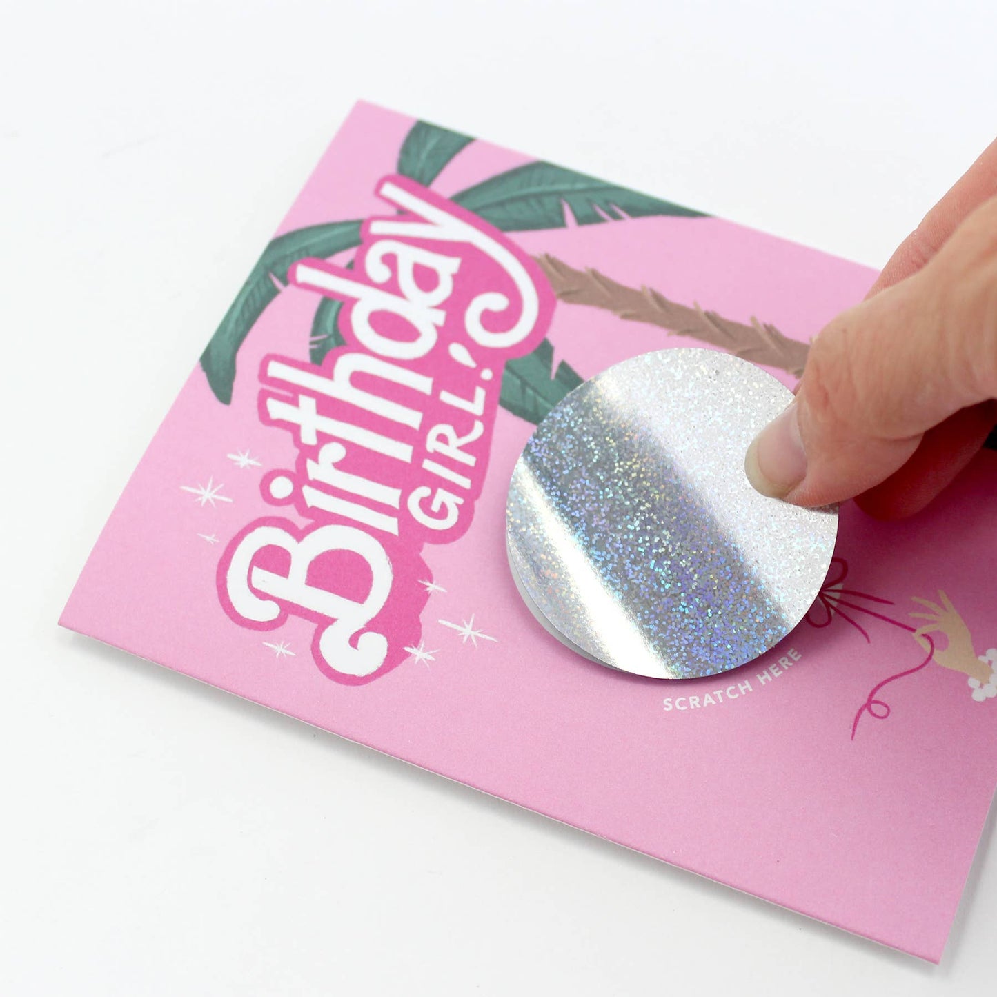 Scratch-off Barbie Birthday Greeting Card