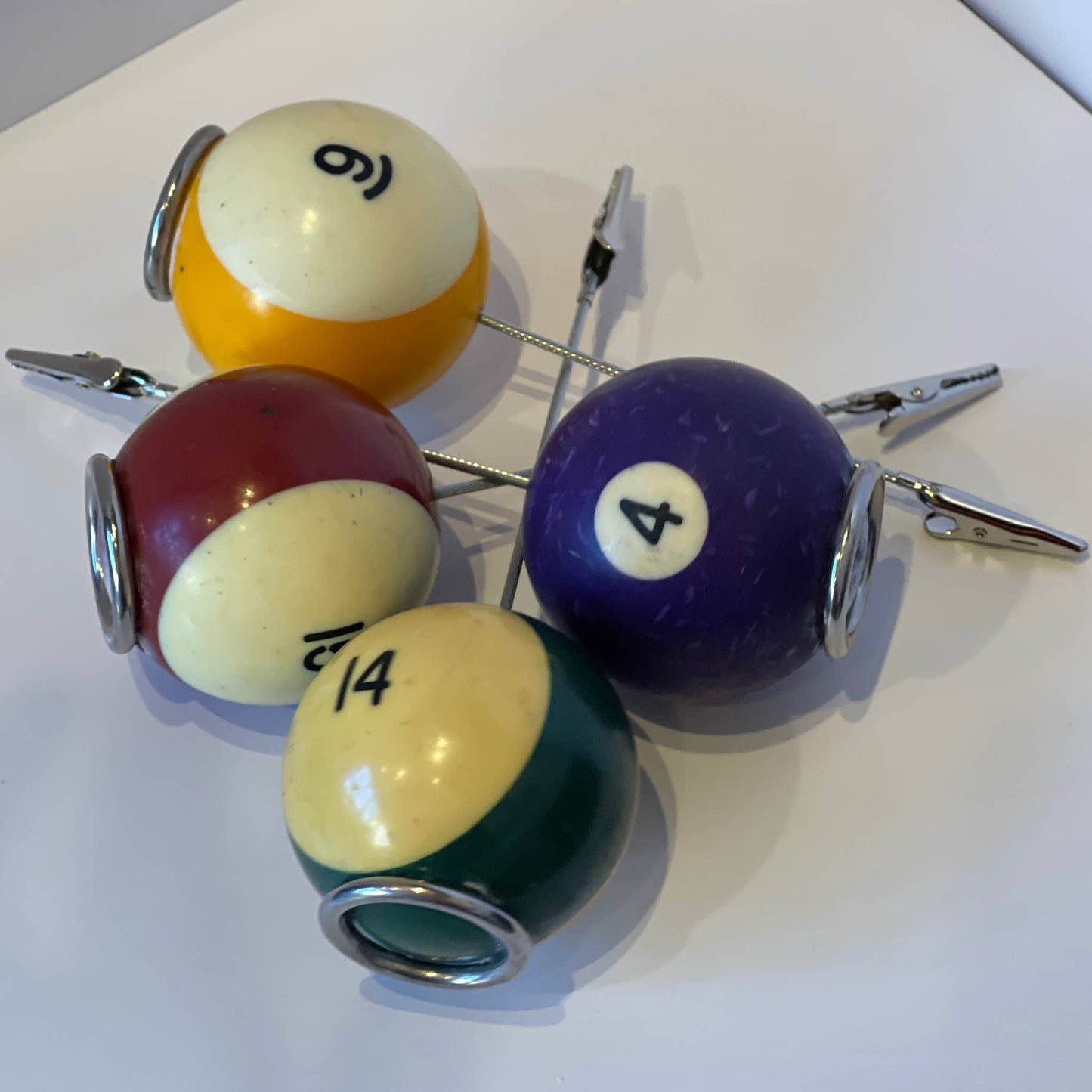 Vintage Billiard Ball Photo Holder
