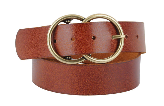 Double Circle Leather Belt