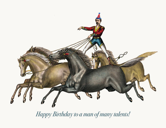 Happy Birthday to a man of many talents Card
