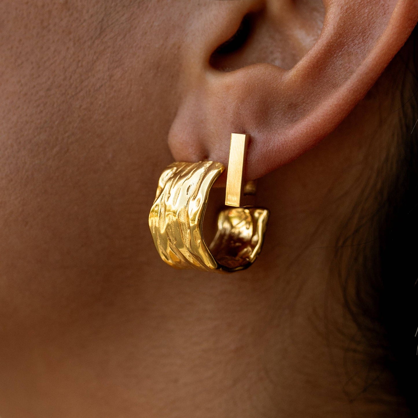 Melted Hoops - Gold