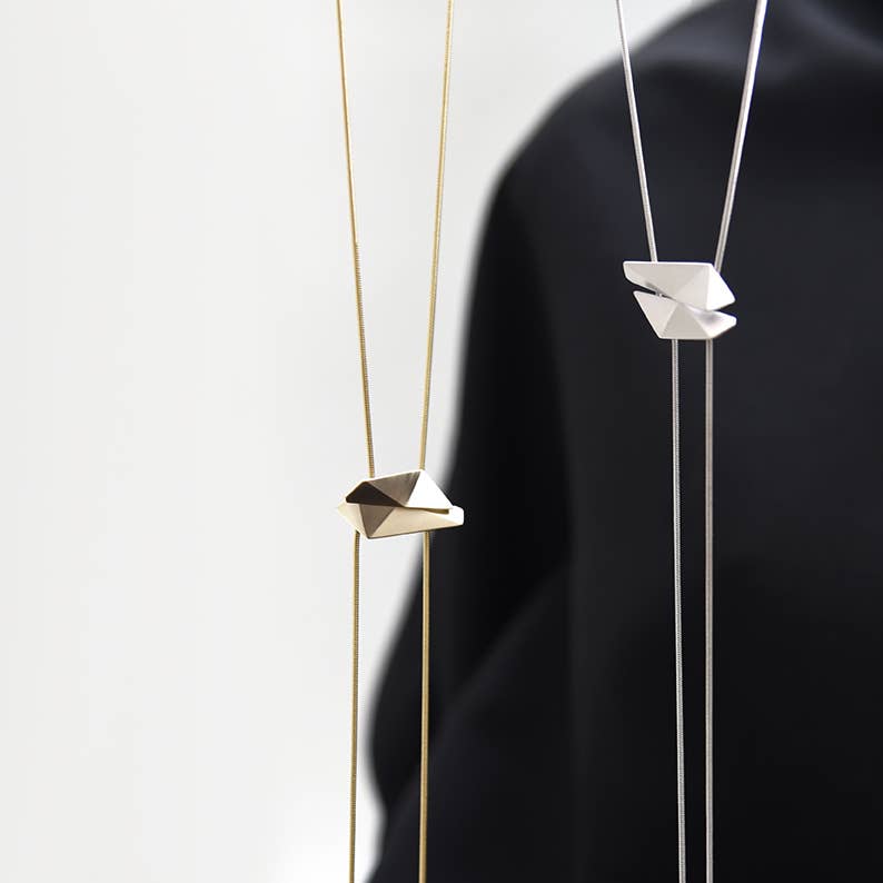 Refract Necklace - Satin Gold