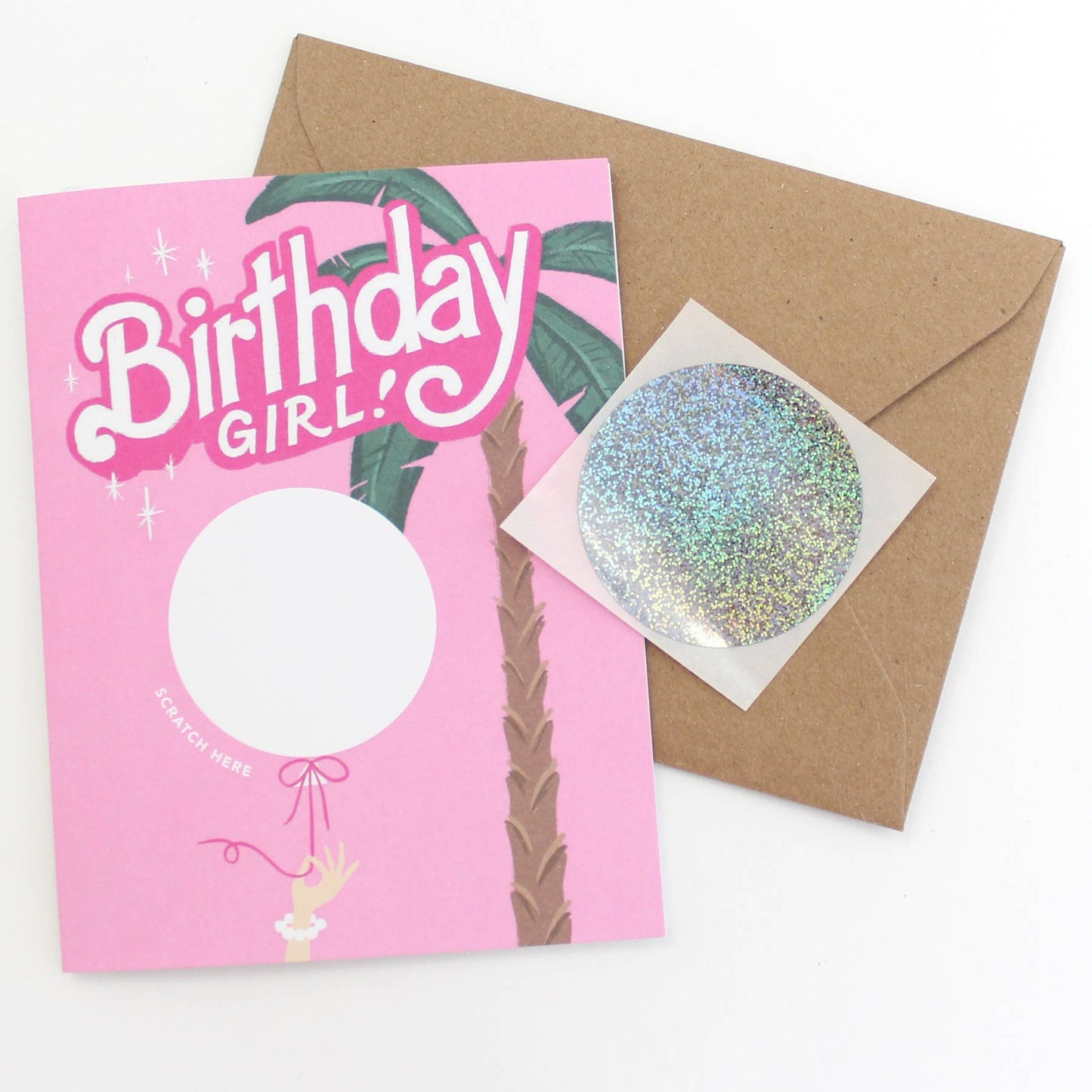 Scratch-off Barbie Birthday Greeting Card