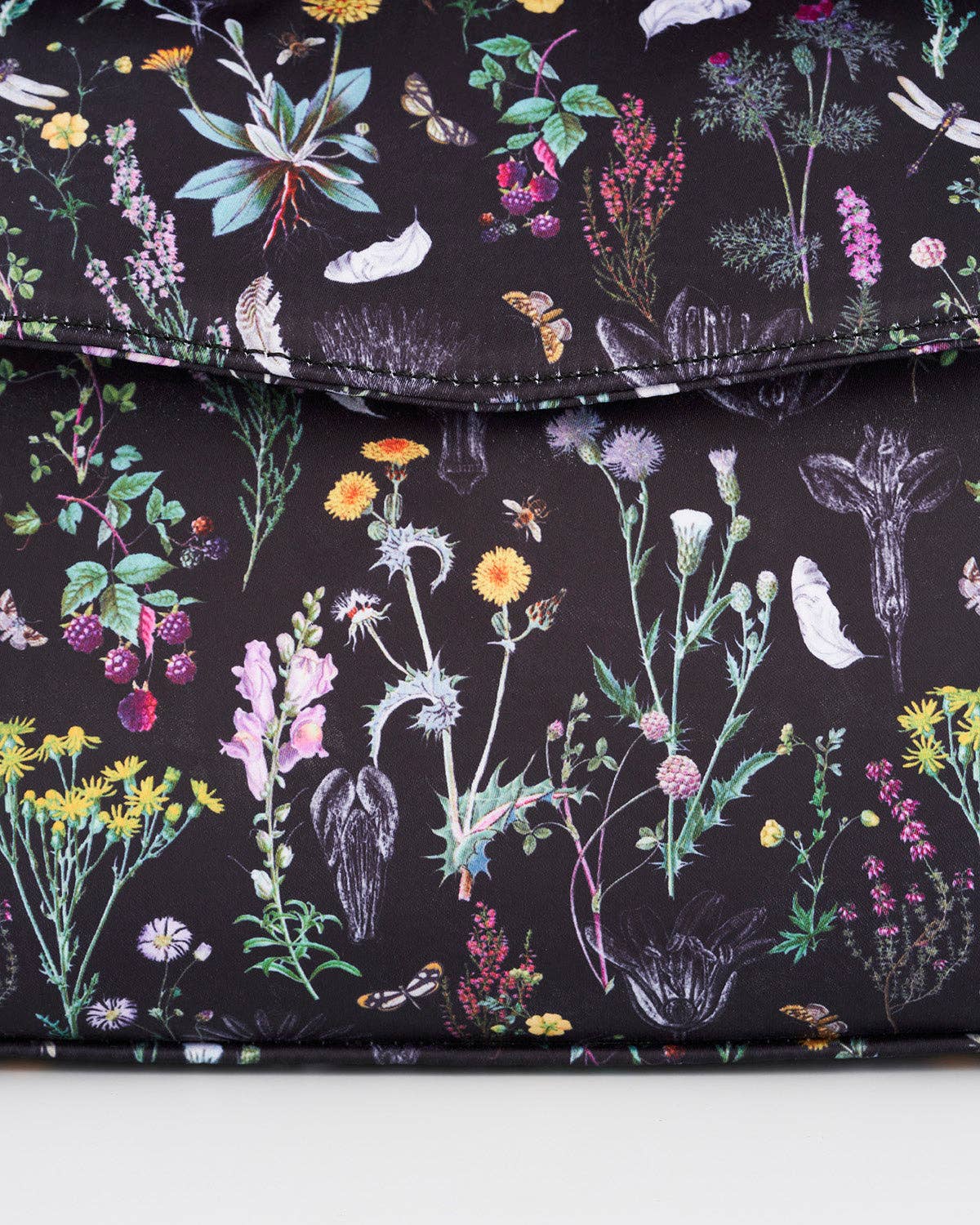 Wilderness Black Mini Top Handle Tote Bag