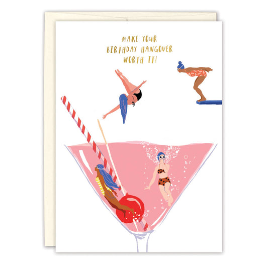 Martini Make Your Birthday Hangover Worth It Card