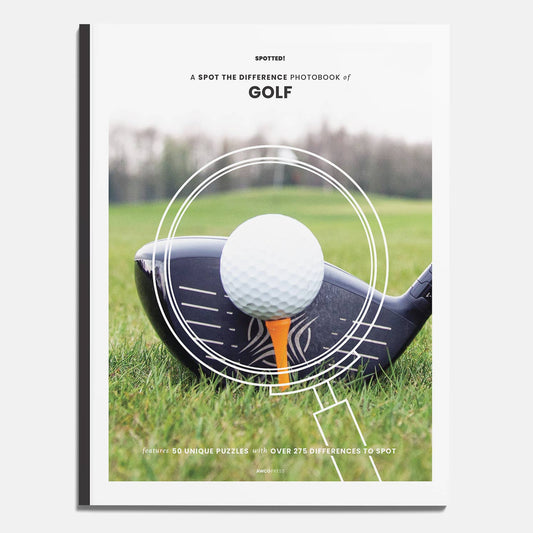 Golf Spot the Difference Puzzles, I Spy Activity Book