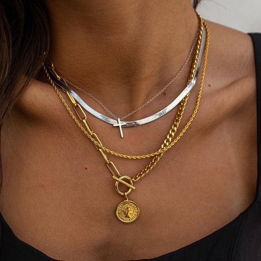 Cross Necklace - Silver