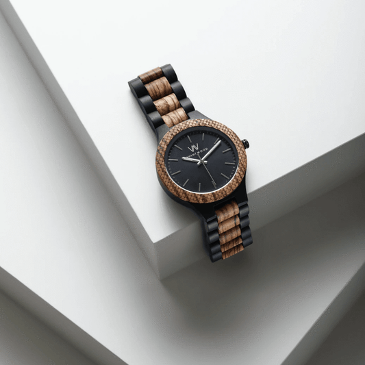Zebra Wood - Obsidian Black - Men's Watch