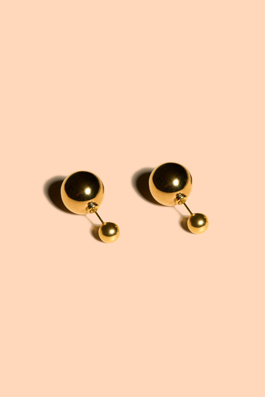 Duo Studs - 18k Gold Plated