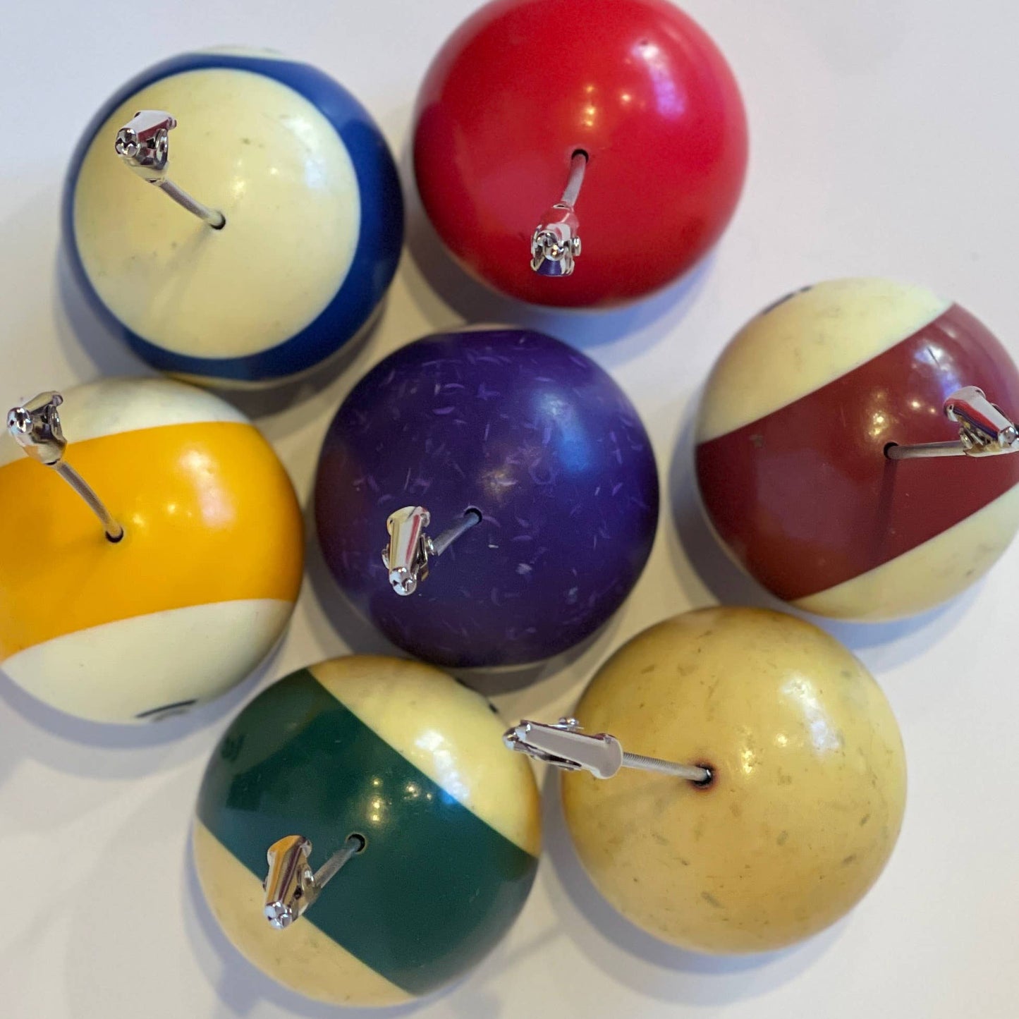 Vintage Billiard Ball Photo Holder