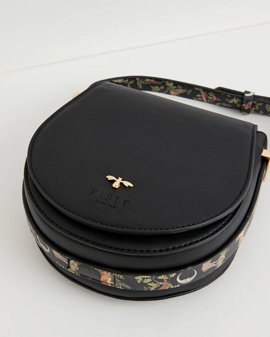 A Night's Tale Saddle Purse Black