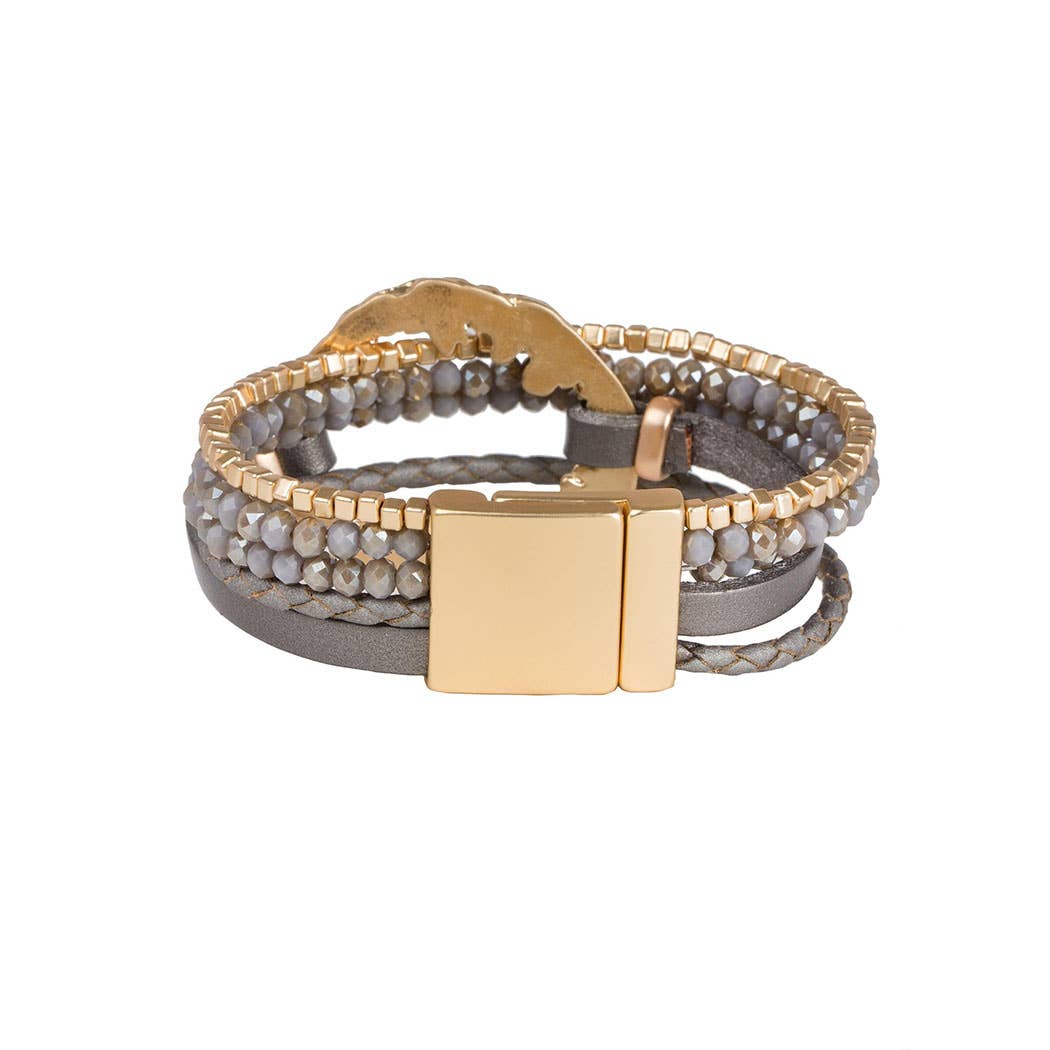 Earthly Flow Leather Bracelet