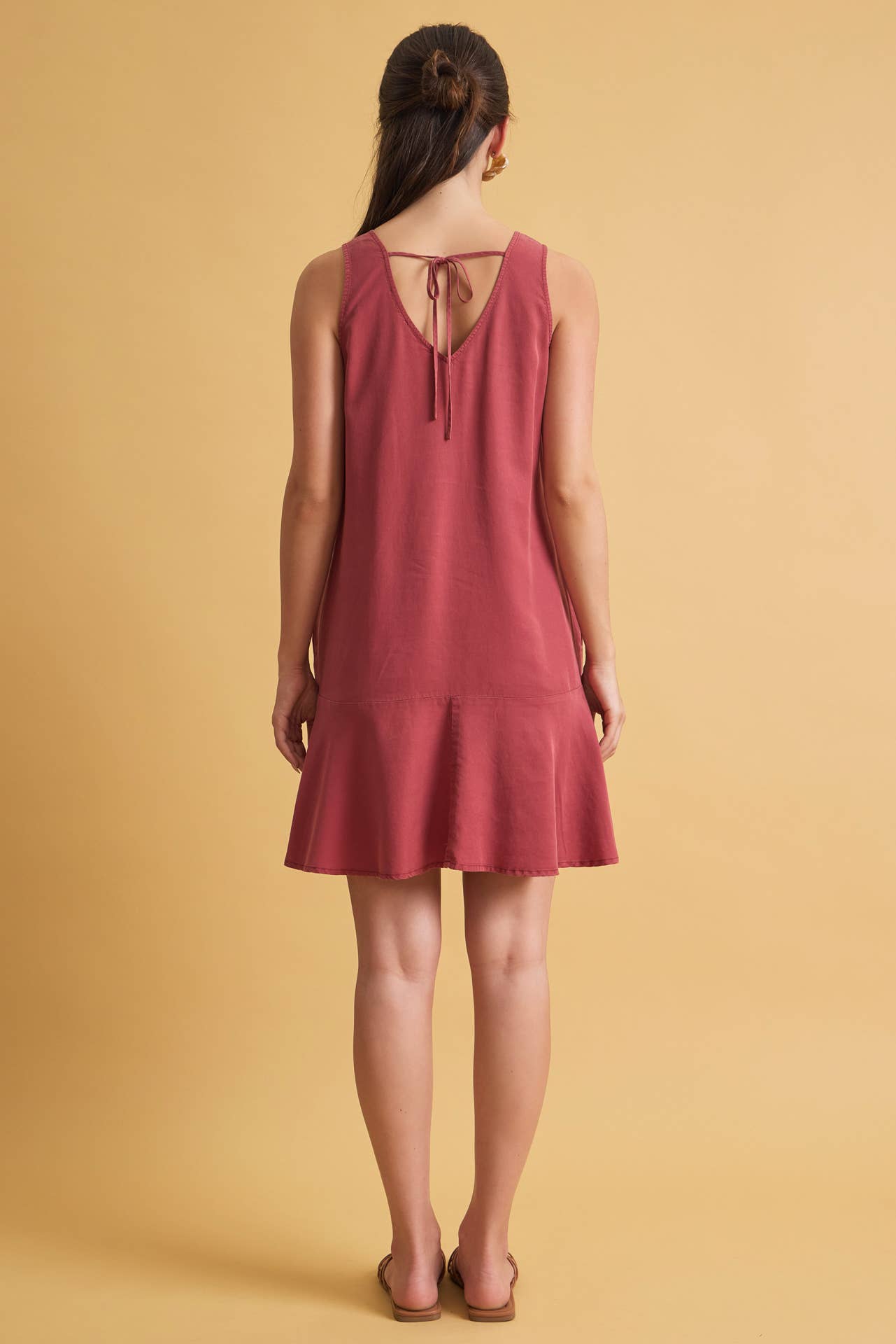 Ruffle Hem Mini Dress