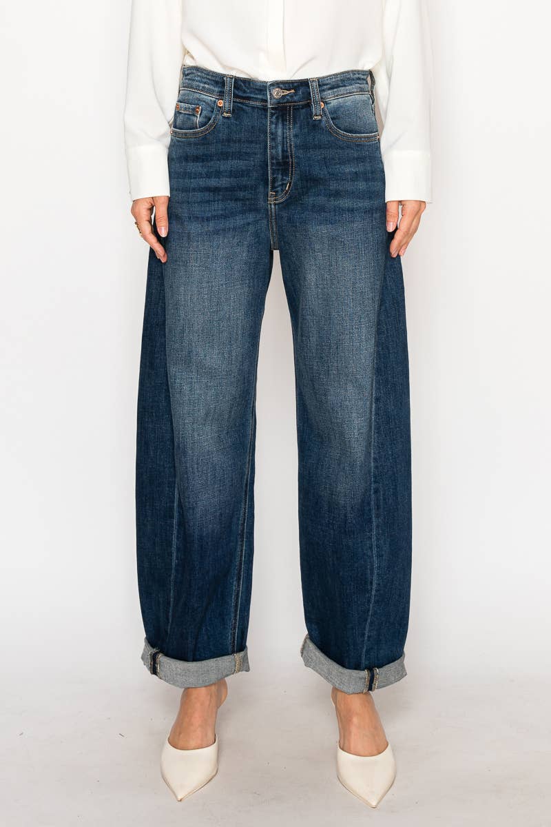 Relaxed Tapered Barrel Jean