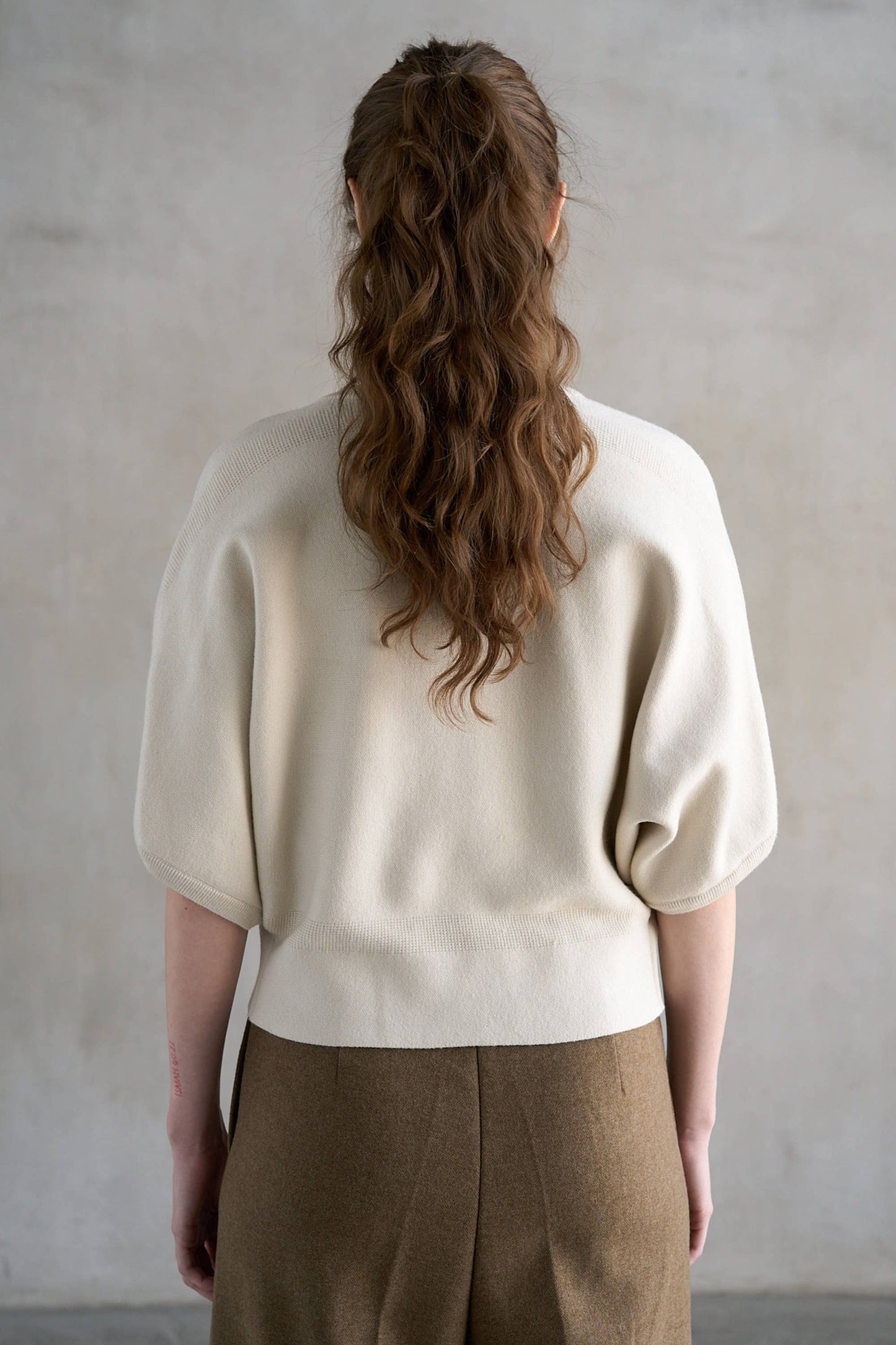 Silvia Short Sleeve Cardigan - Ivory