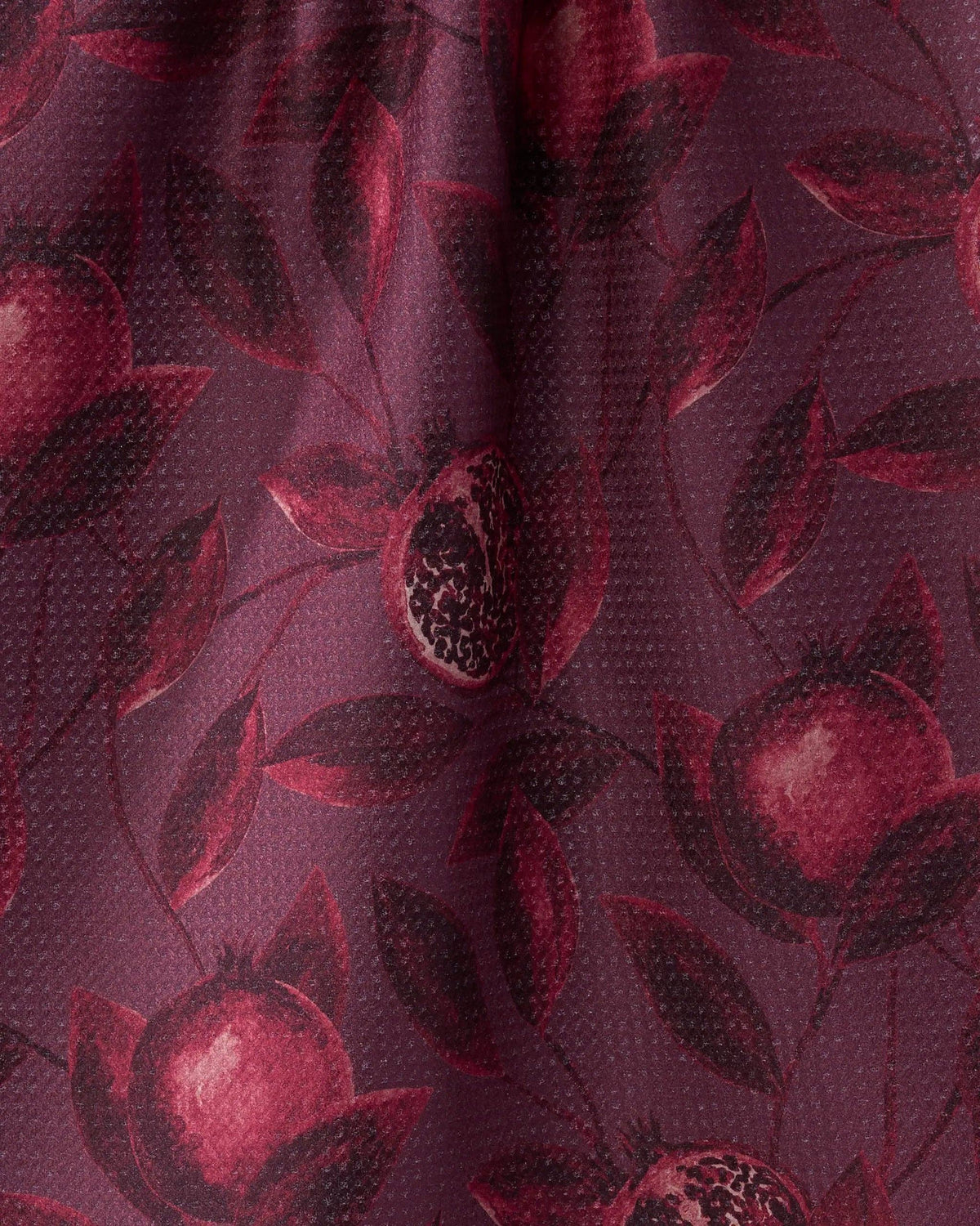 Geometry Rich Garnet Tea Towel