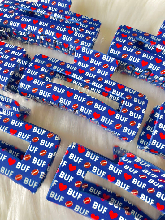BUF Football Hair Clip