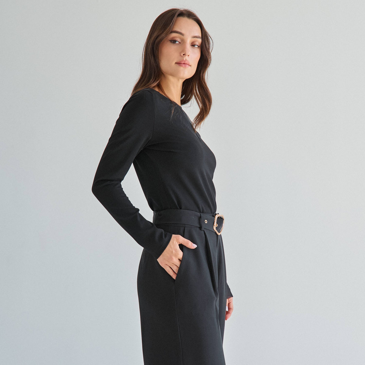Chic Semi-Sheer Long Sleeve Top