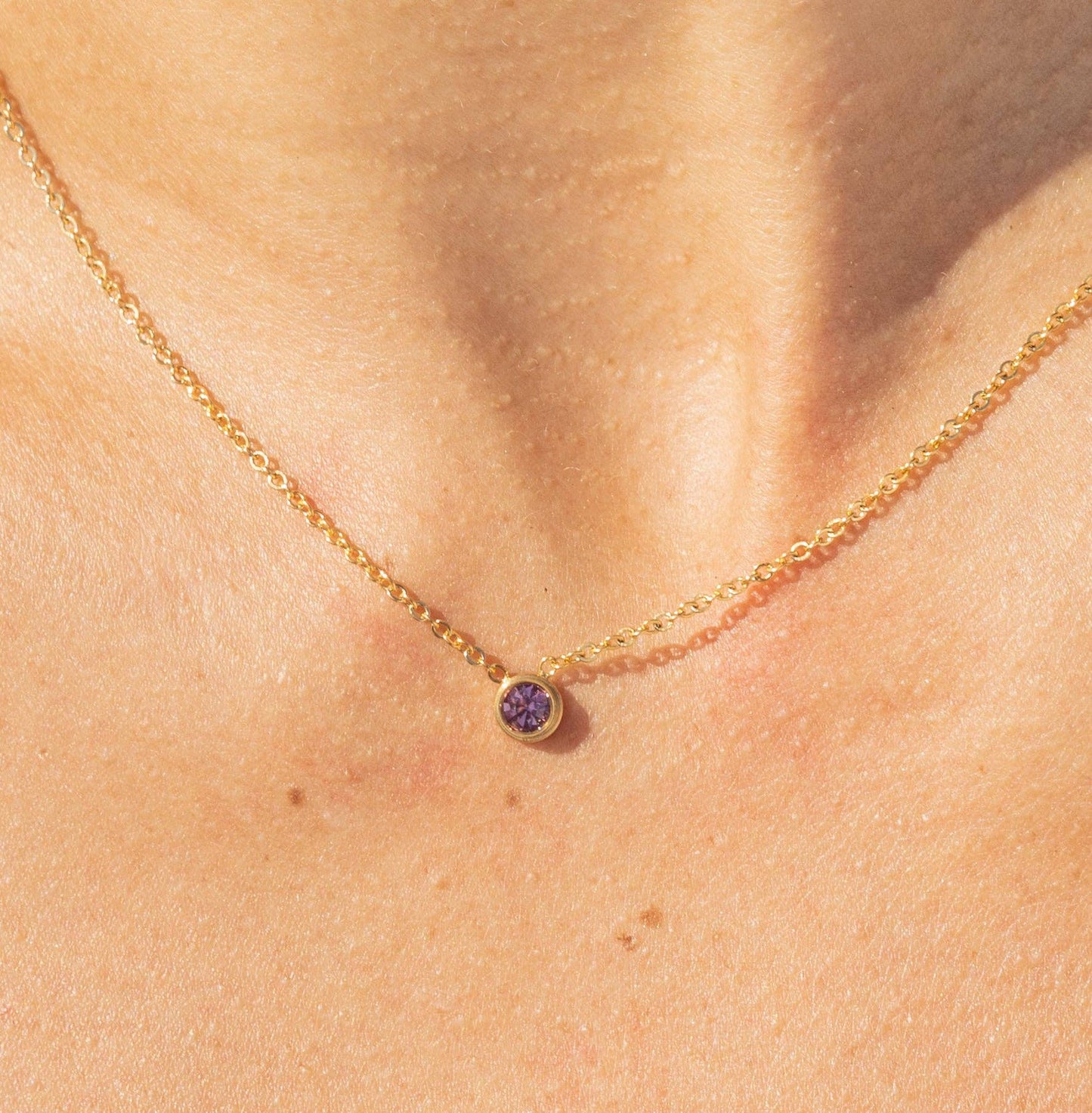 Star Stone Necklace - Birth Stones
