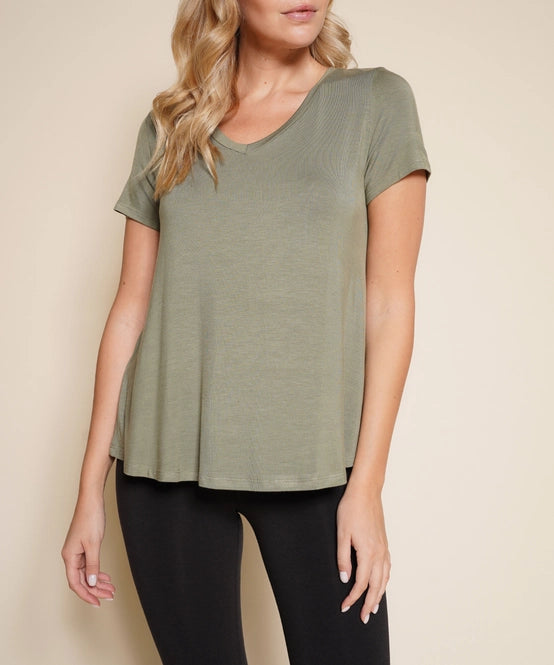 Bamboo V-Neck Classic Top