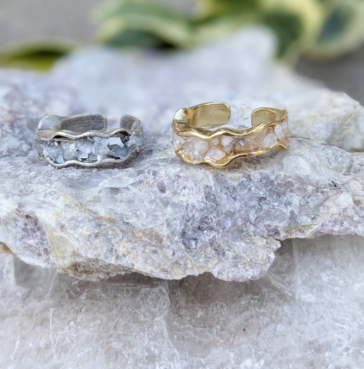 Mother of Pearl Moonstone Ring