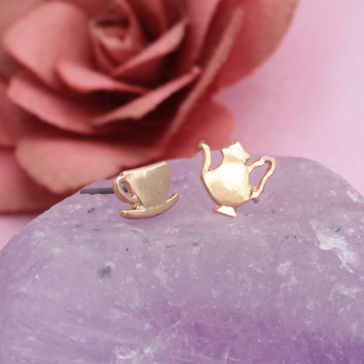 Tea Set Post Earrings