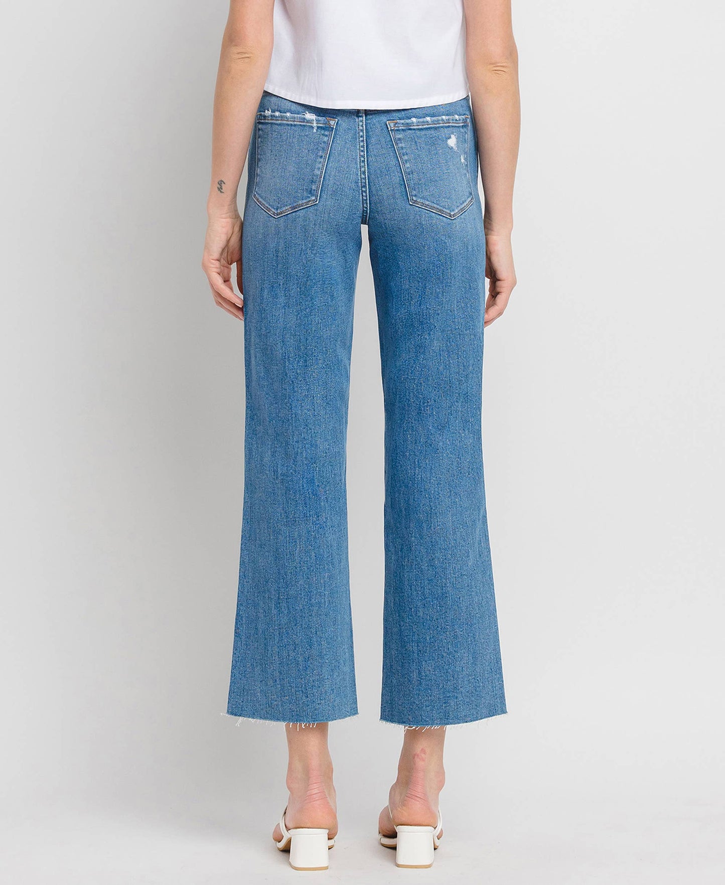 Maeve Raw Hem Sim Wide Jean