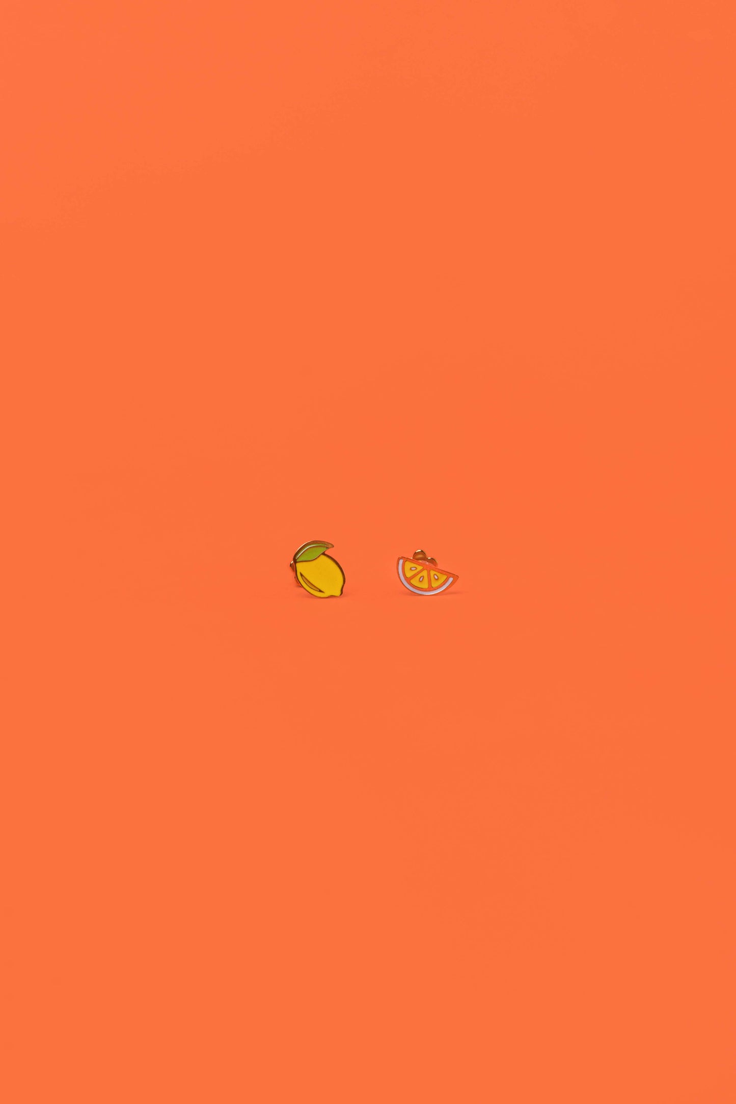 Lemon Flat Back Kids Earrings