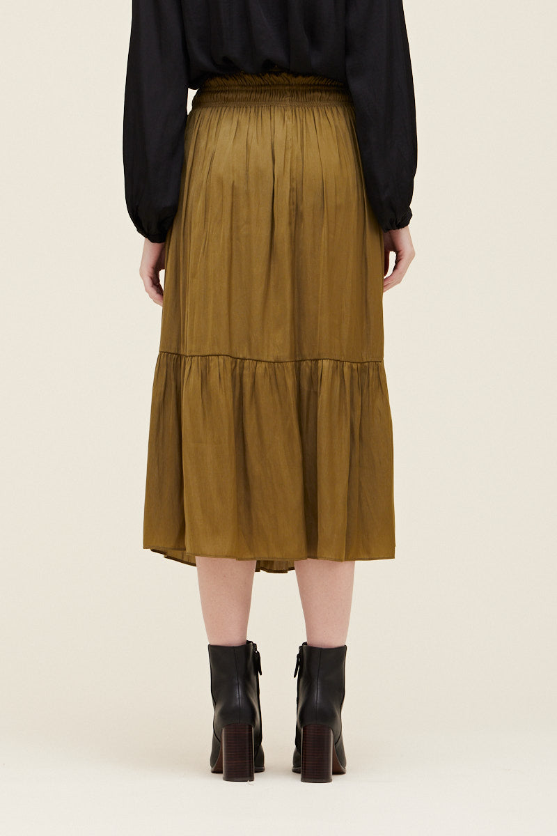 Silk midi skirt 50 sale