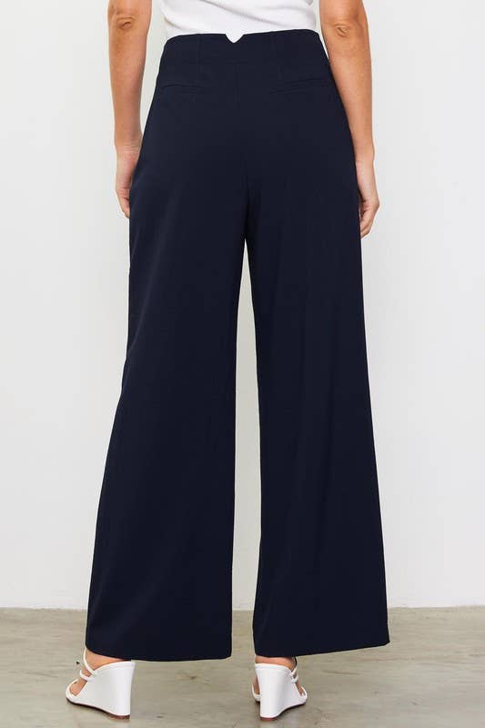 Double Pleated Wide Pants